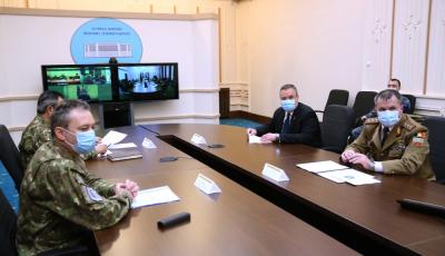 Videoteleconferin�� cu militarii din teatrele de opera�ii și misiuni externe