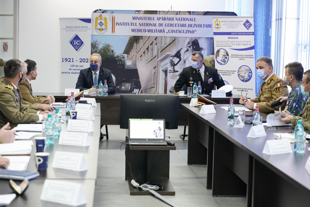 Ședința de autoevaluare a activității Institutului Național de Cercetare-Dezvoltare Medico-Militară „Cantacuzino” pe anul 2021