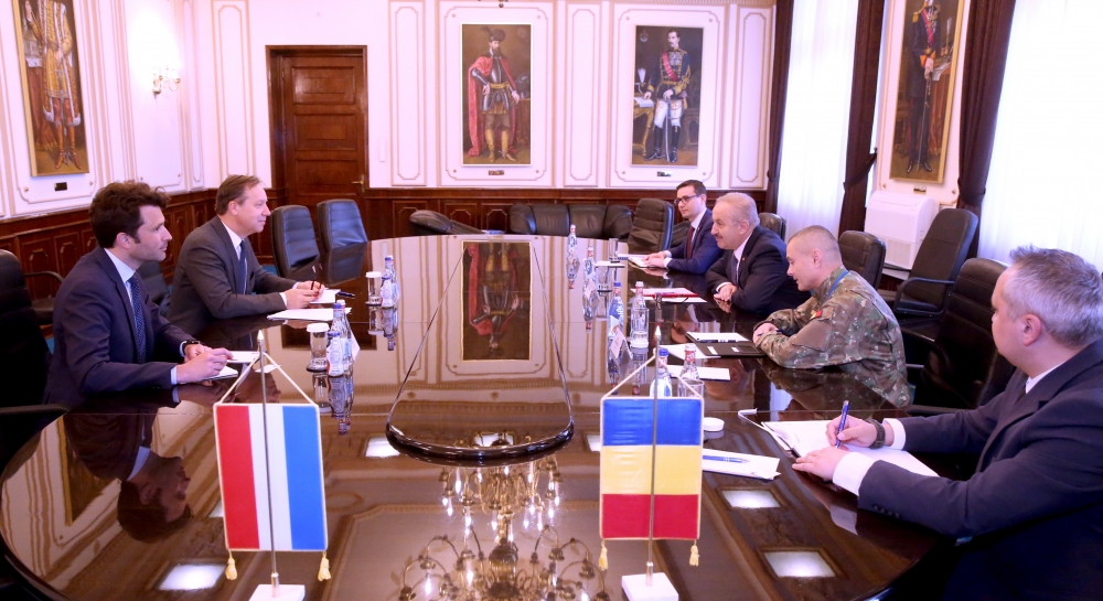 �nt�lnire a ministrului ap�r�rii naționale cu ambasadorul Regatului Ț�rilor de Jos