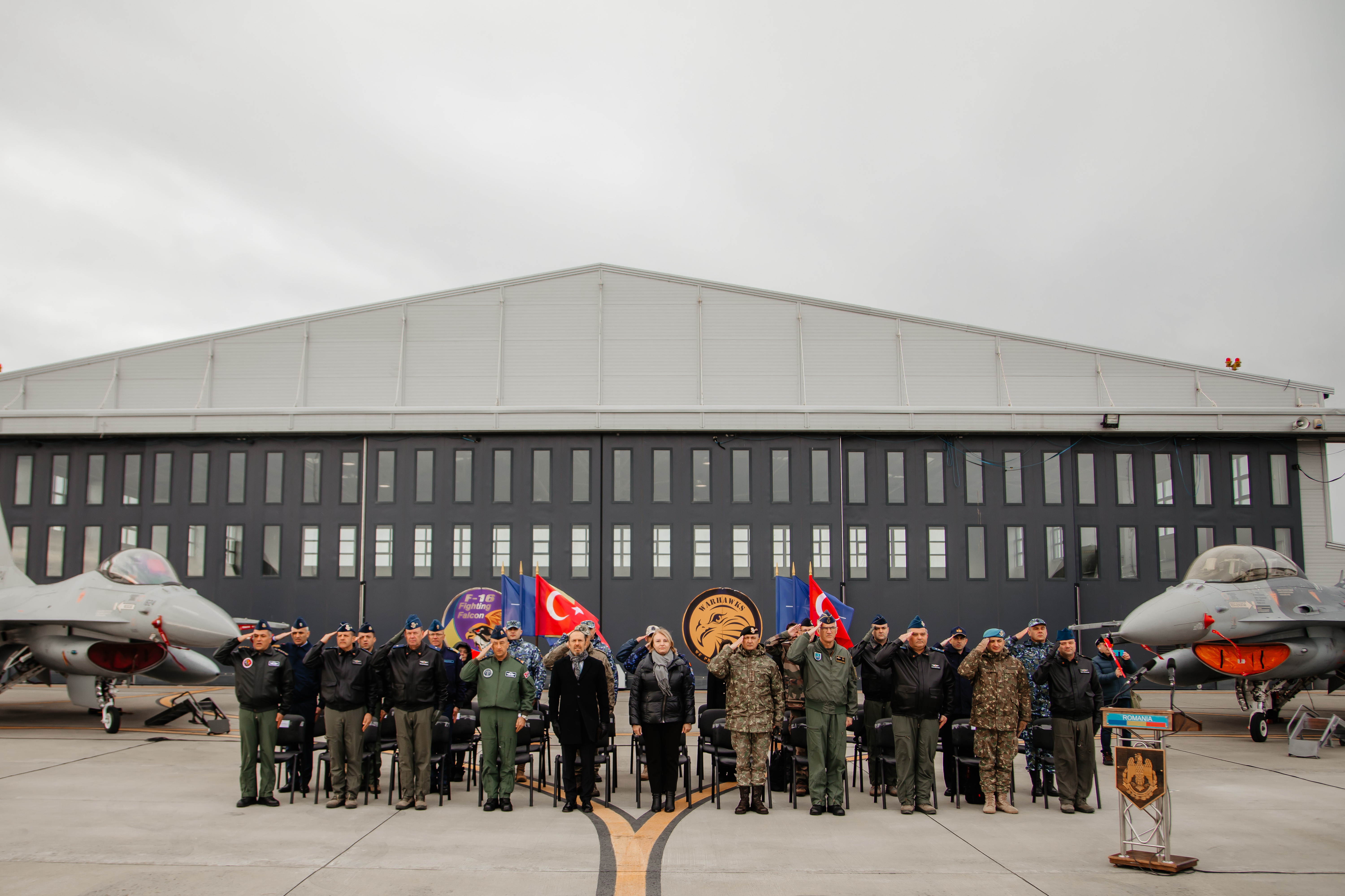 Ceremonia de certificare a detașamentului Forțelor Aeriene Turce