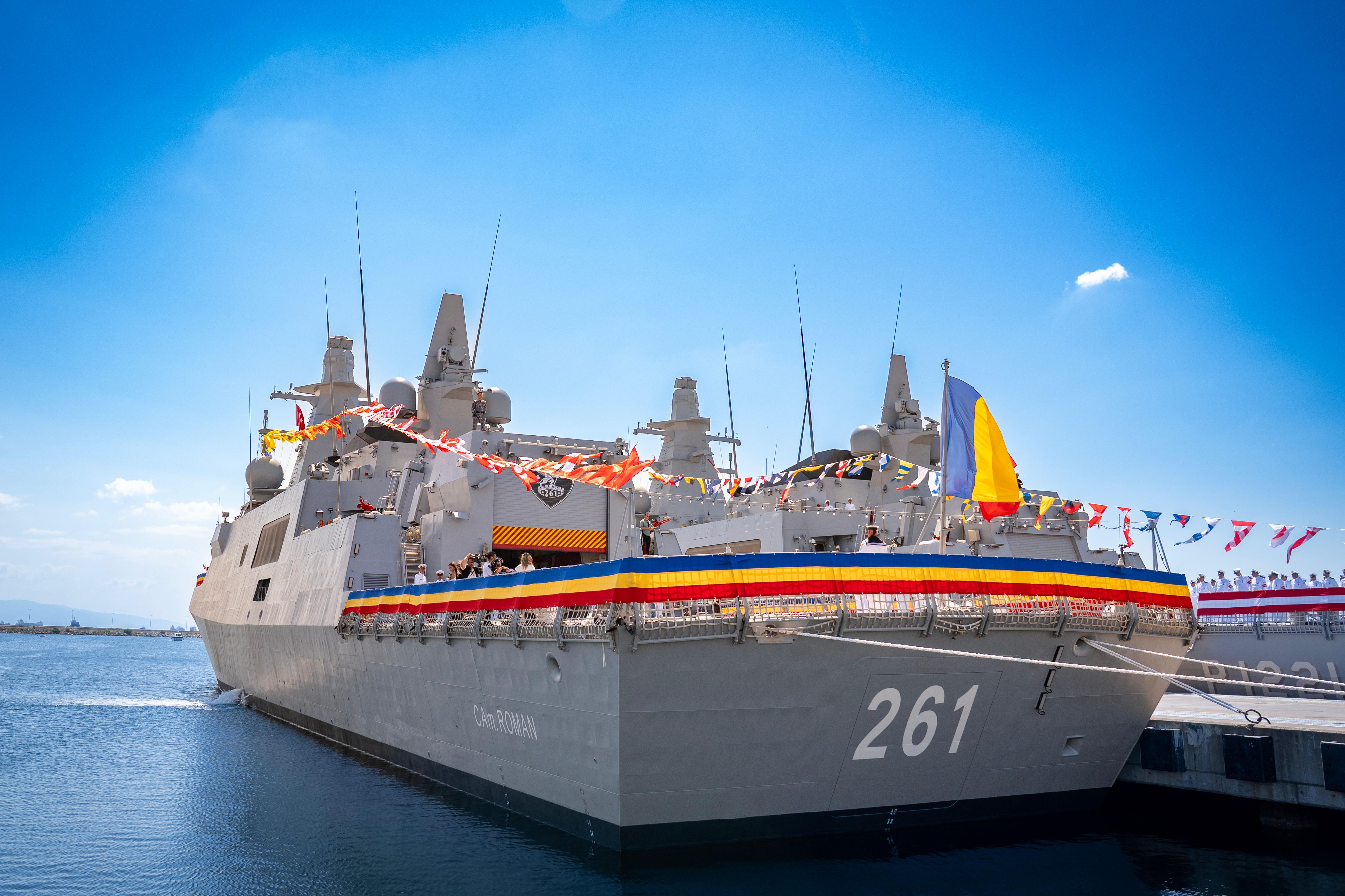 Corveta „Contraamiral August Roman” - 261 a intrat în serviciul Forțelor Navale Române