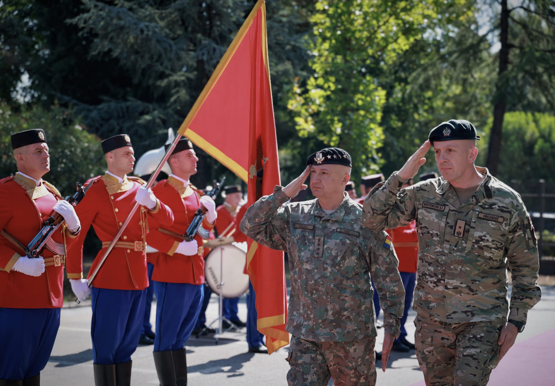 Șeful Statului Major al Apărării, în vizită oficială în Muntenegru