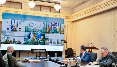 Videoconferința ministrului apărării naționale cu militarii români aflați în misiuni internaționale